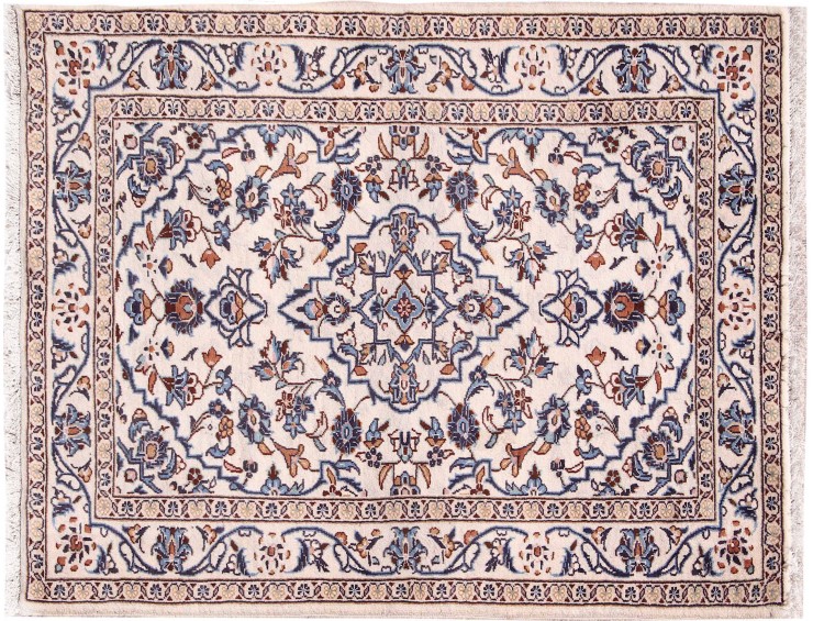 Beige Persan Keshan Tapis 144 x 100 cm