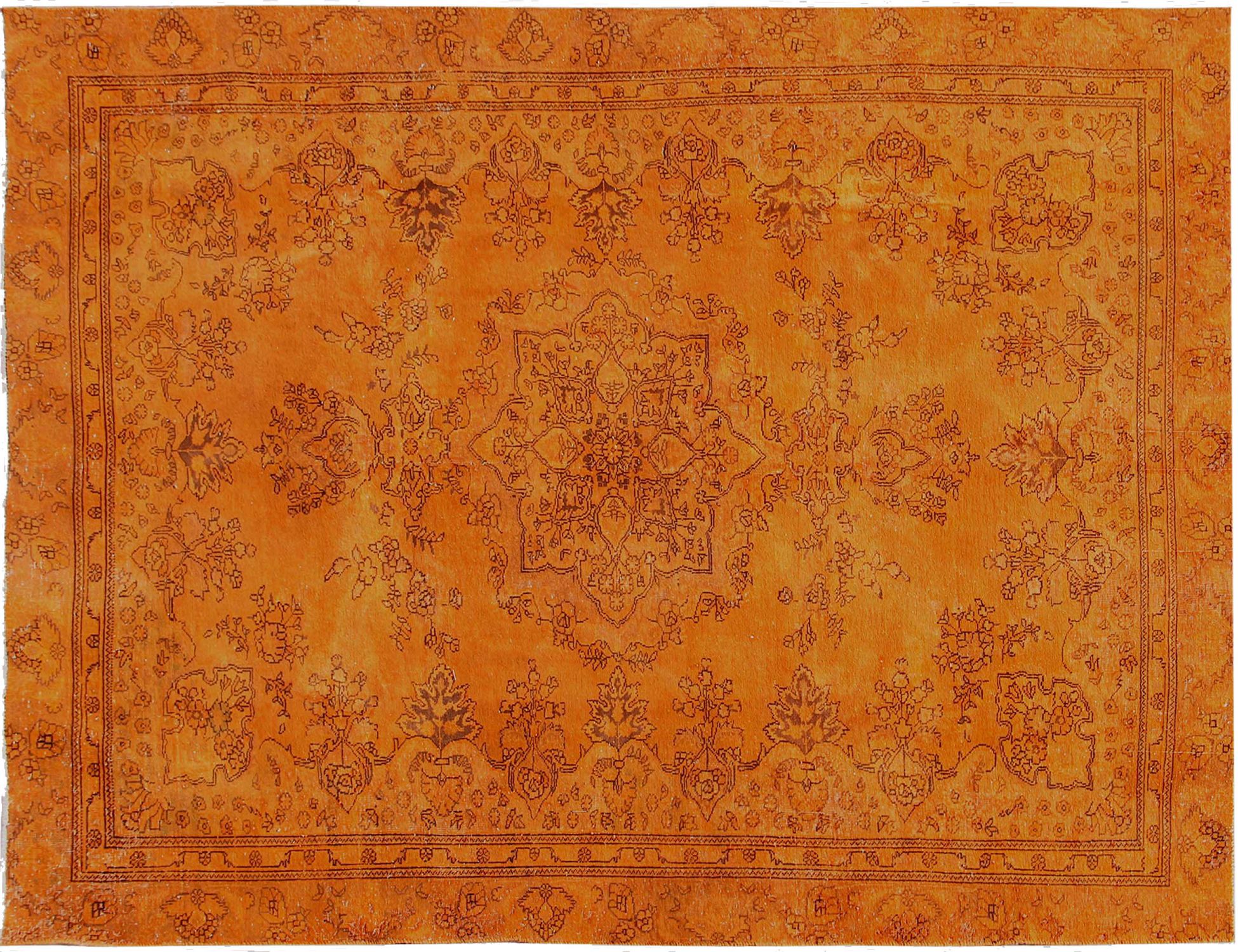 Tappeto vintage persiano  arancione <br/>314 x 239 cm