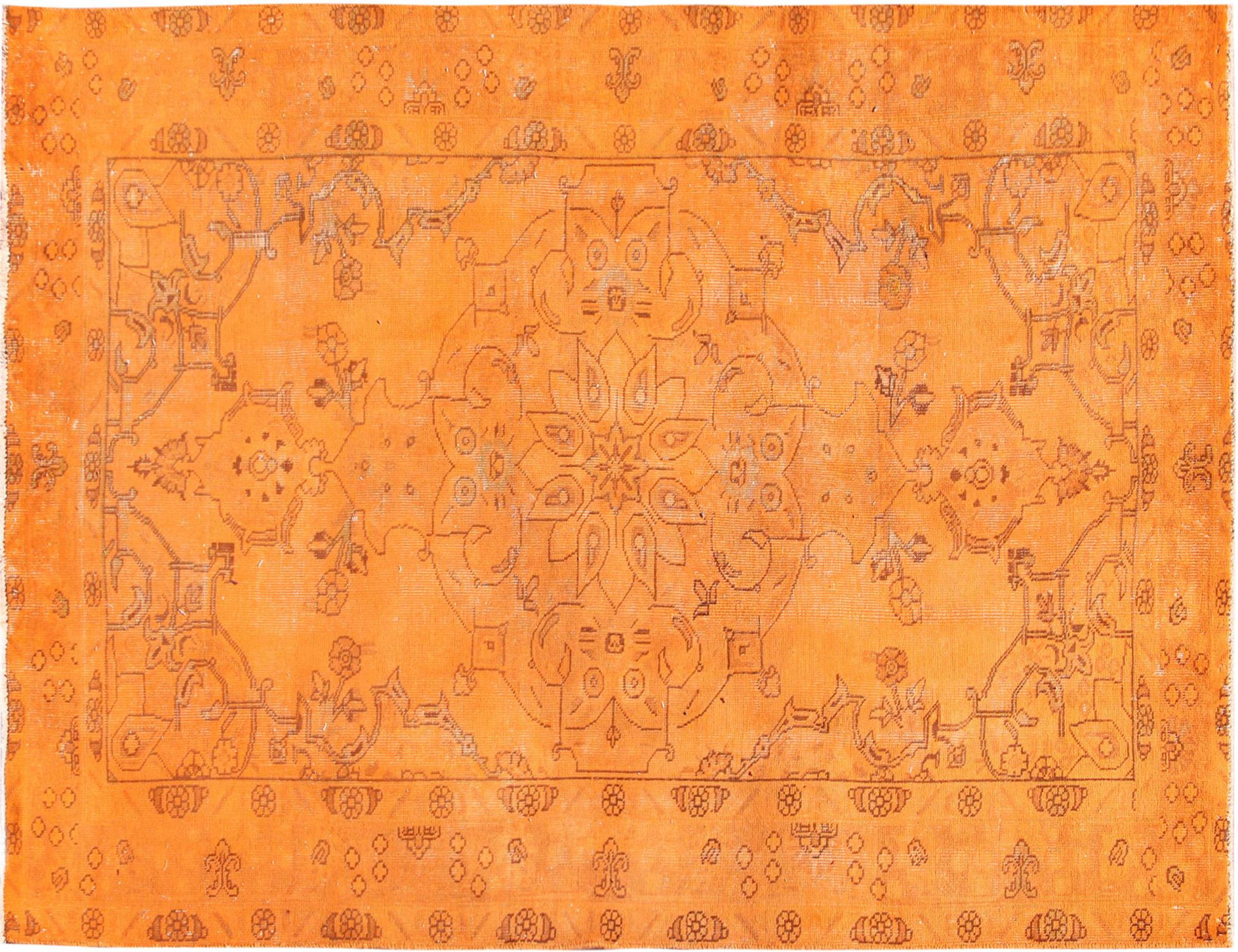 Perzisch Vintage Tapijt  oranje <br/>277 x 180 cm