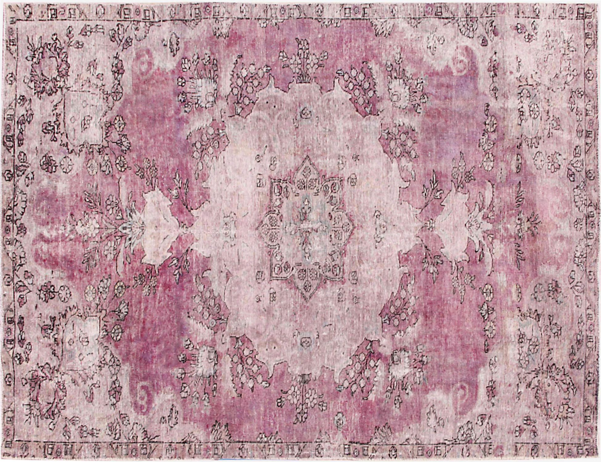 Tappeto vintage persiano  viola <br/>286 x 206 cm