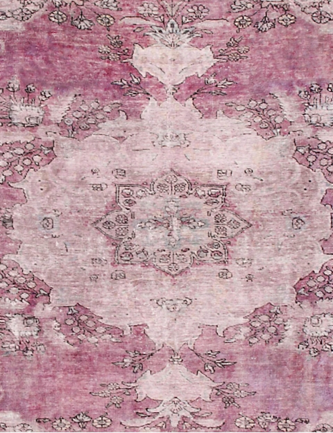 Lilla Tyrkiet  Vintagetæppe  326 x 222 cm