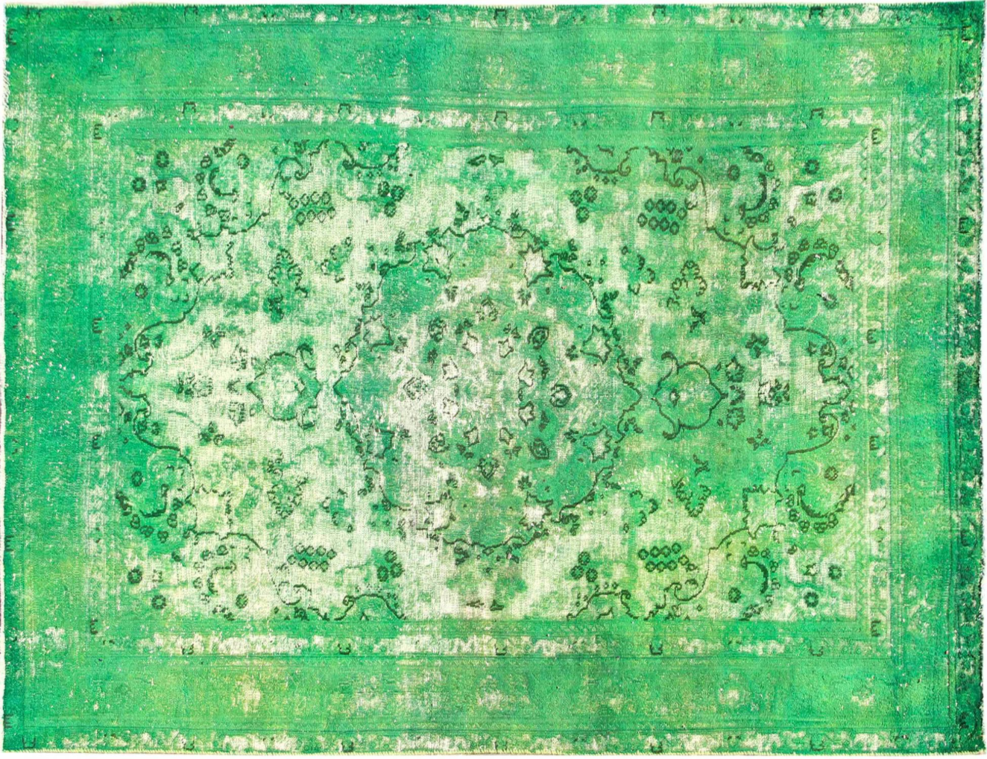Perzisch Vintage Tapijt  groen <br/>300 x 210 cm