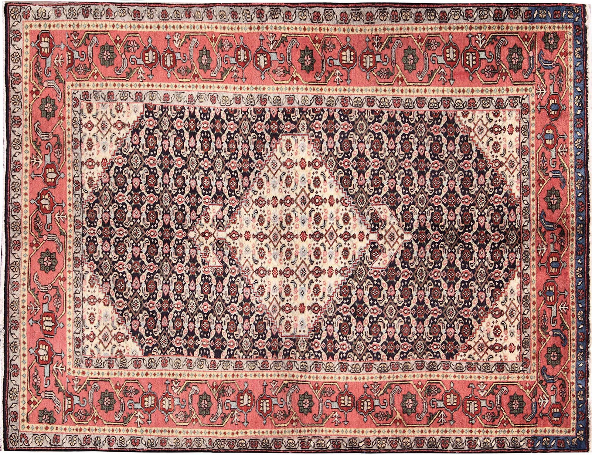 Tabriz Tappeto  blu <br/>194 x 134 cm