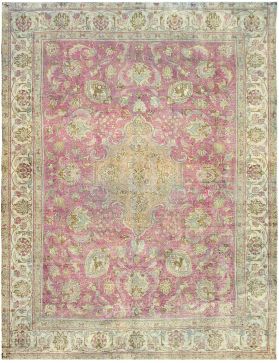 Persischer Vintage Teppich 382 x 283 grün