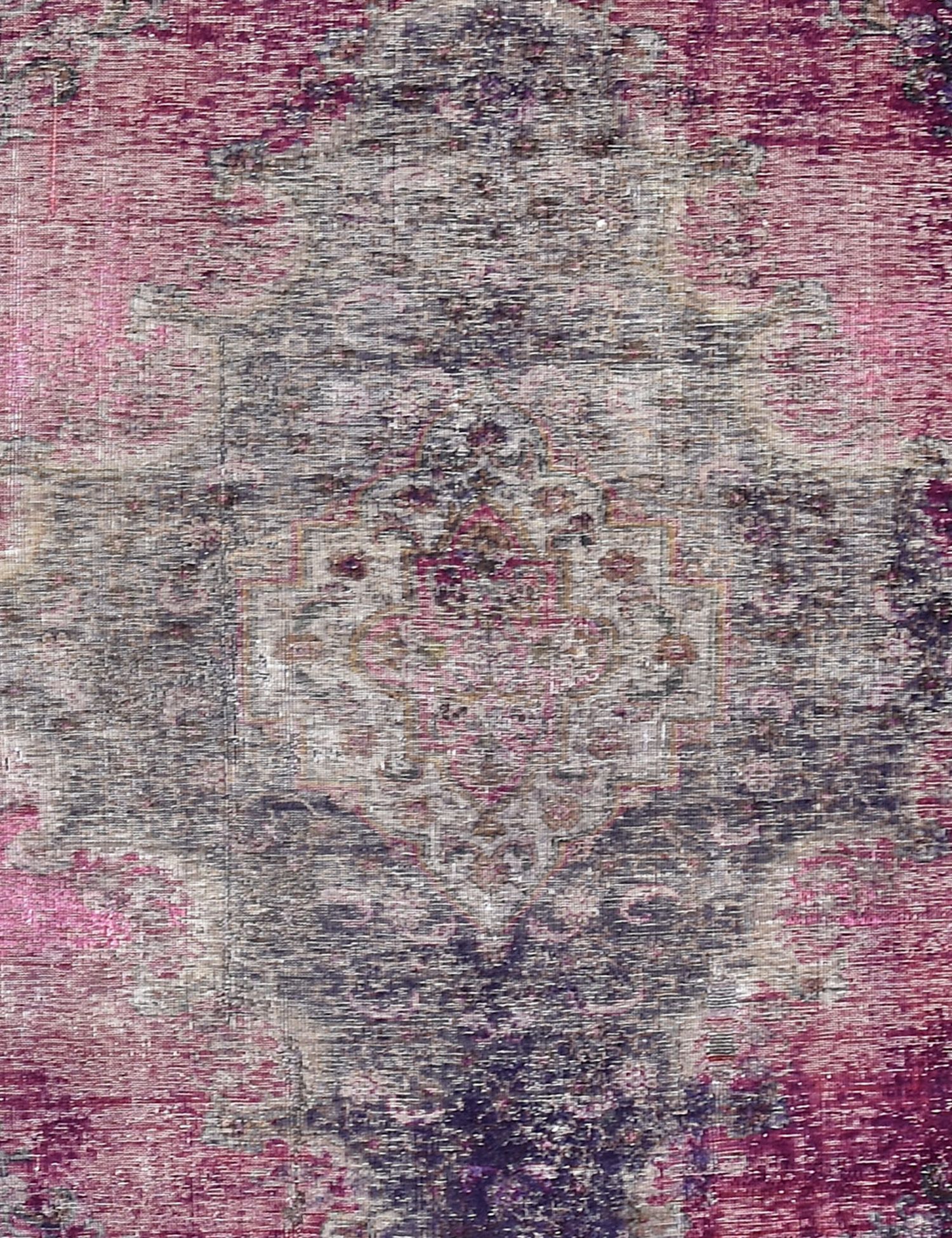 Quadrat  Vintage Teppich  lila <br/>232 x 184 cm