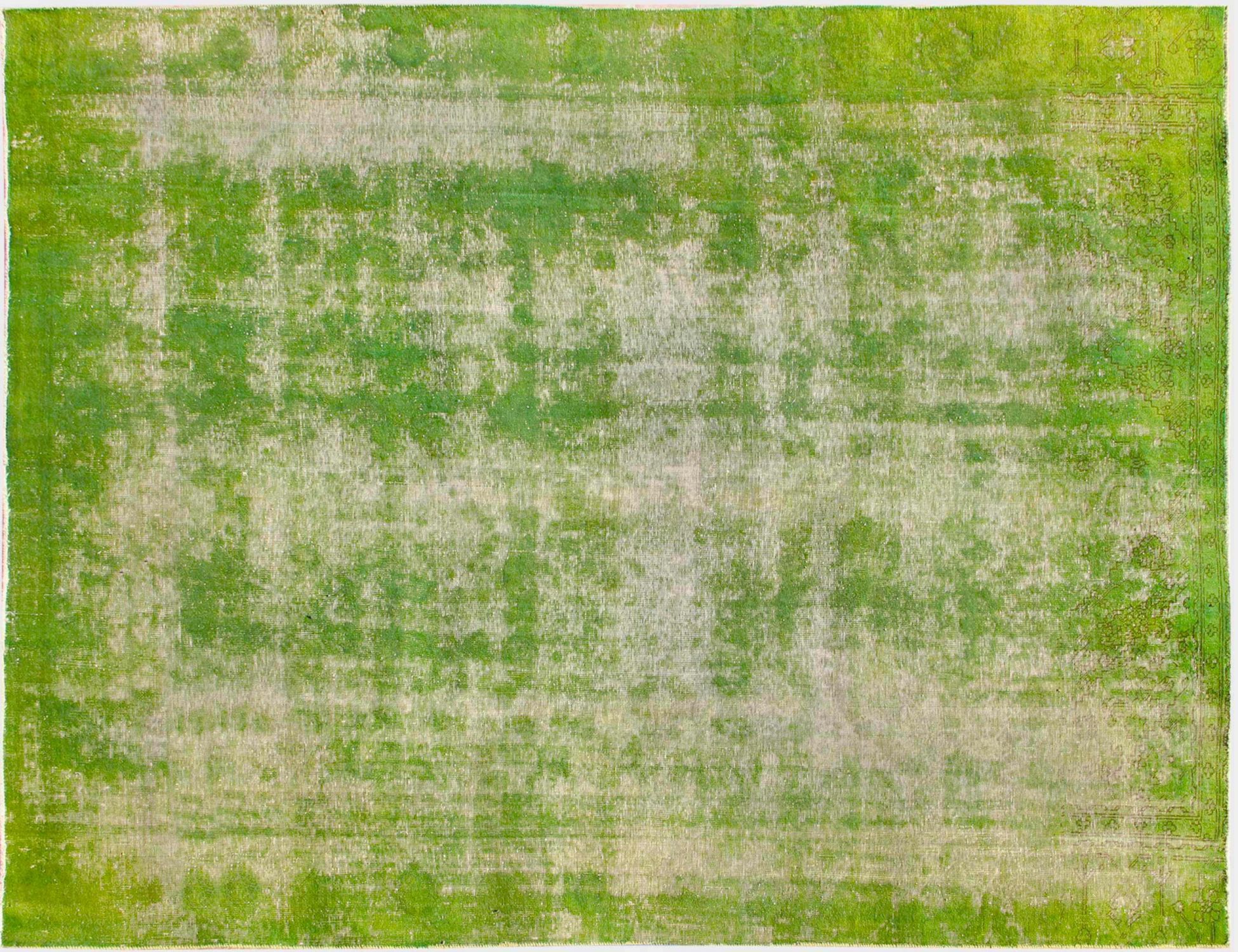 Tapis Persan vintage  vert <br/>325 x 262 cm