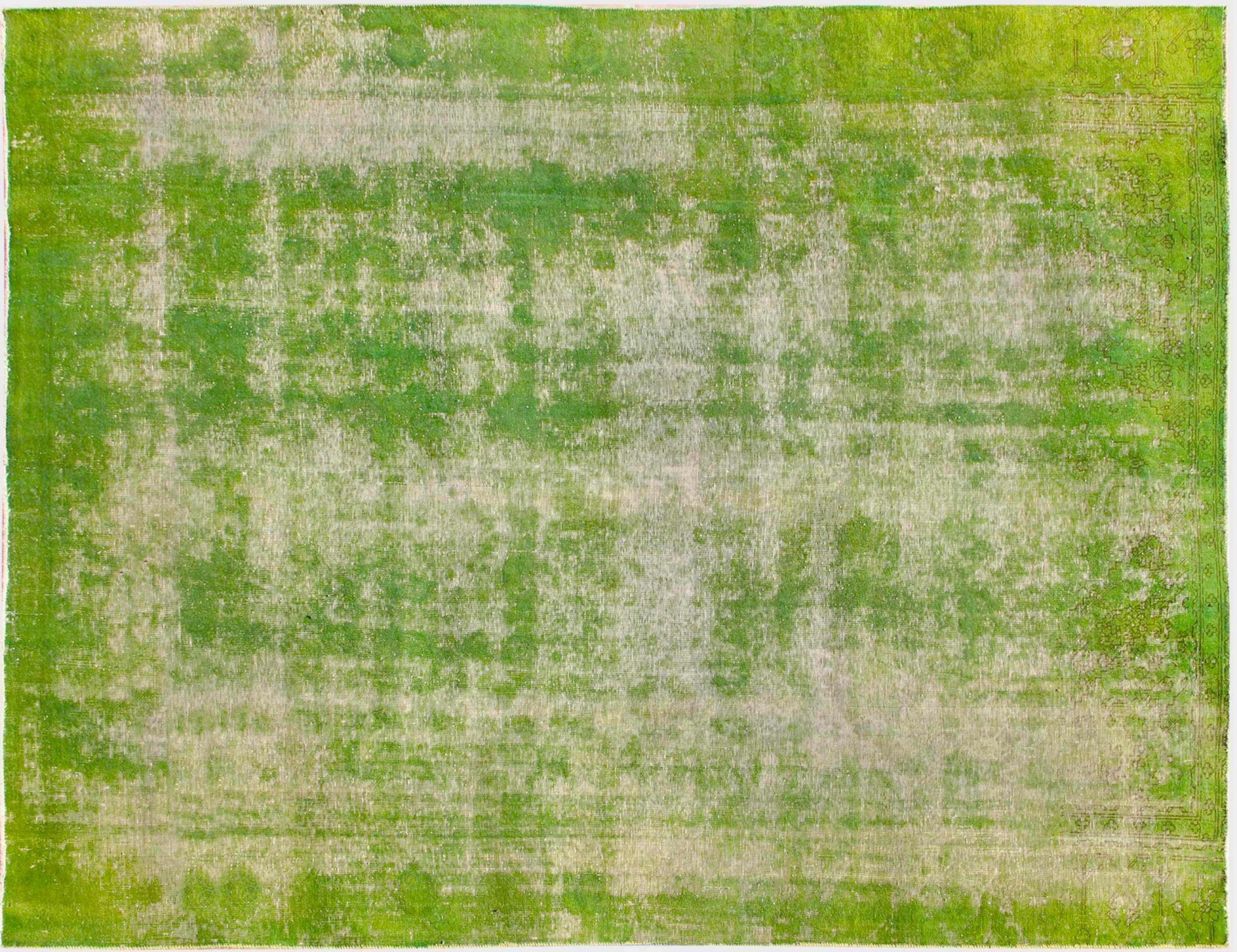 Tappeto vintage persiano  verde <br/>325 x 262 cm
