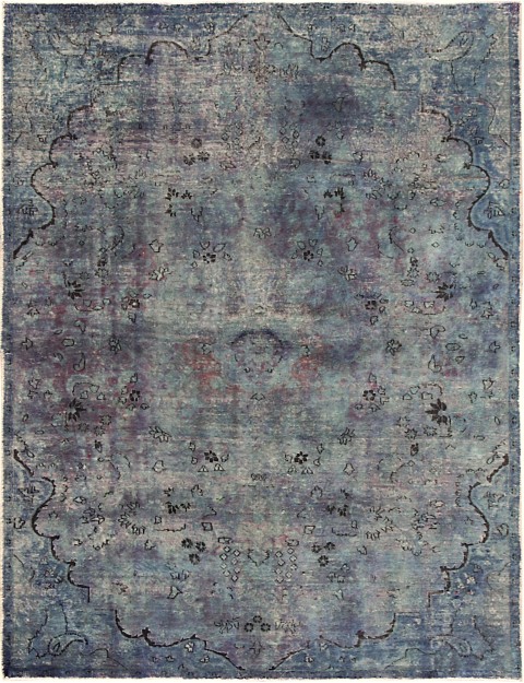 Lila Persien Persischer Vintage Teppich 285 x 197 cm