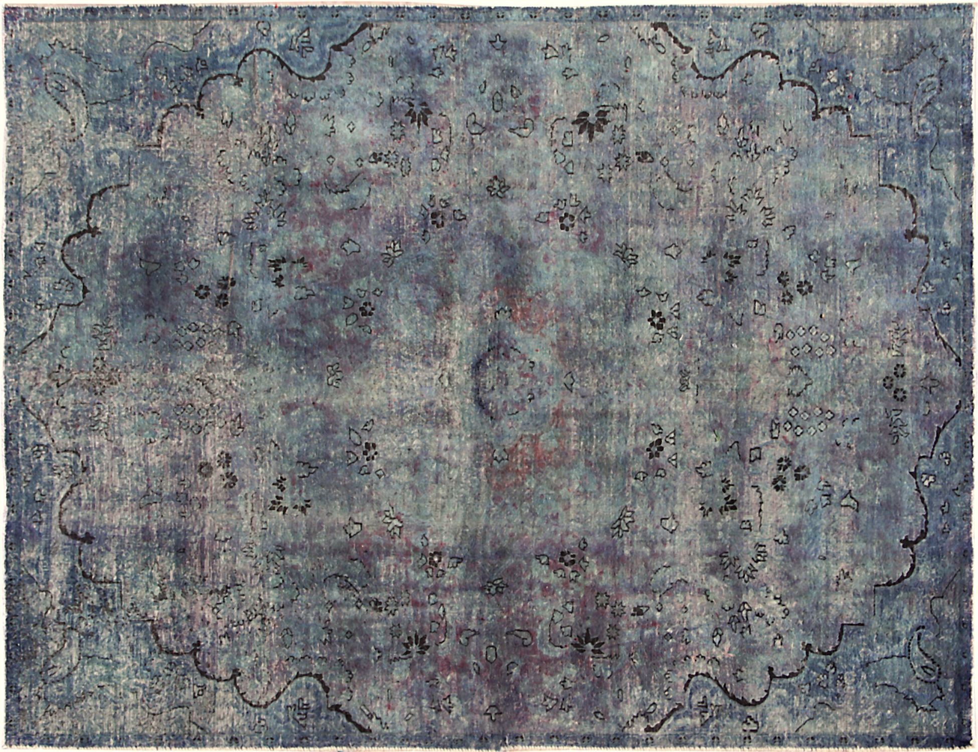 Tappeto vintage persiano  viola <br/>285 x 197 cm