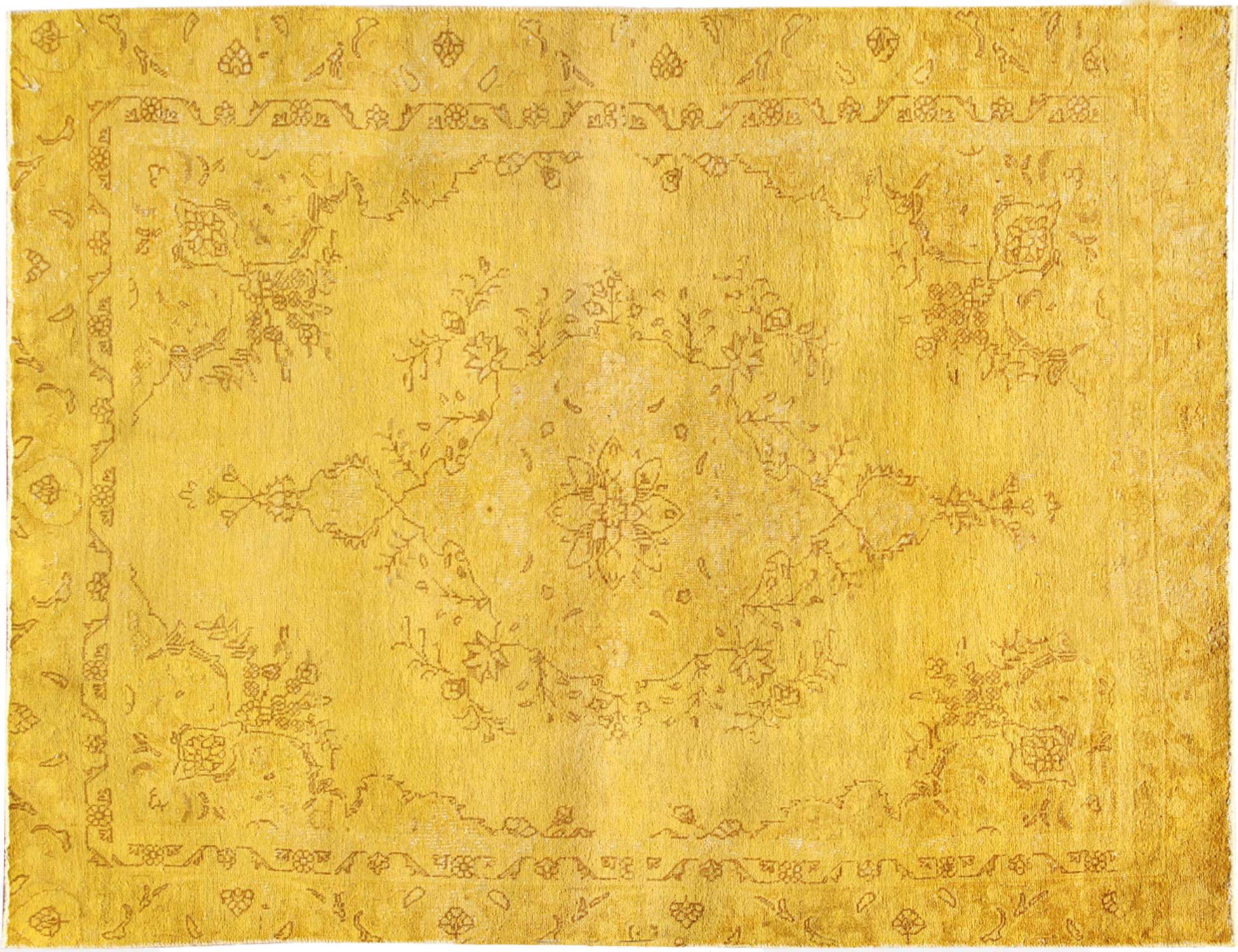 Persisk Vintagetæppe  gul <br/>275 x 173 cm