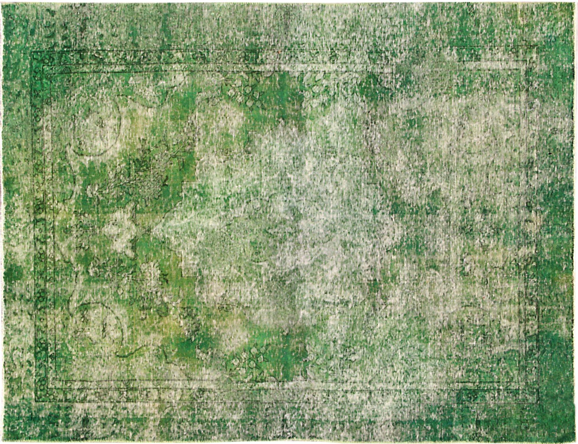 Persisk Vintagetæppe  grøn <br/>270 x 176 cm