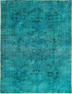 Persischer Vintage Teppich 270 x 170 türkis