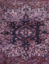 Marron Persan Tapis Persan vintage 237 x 150 cm - view 3