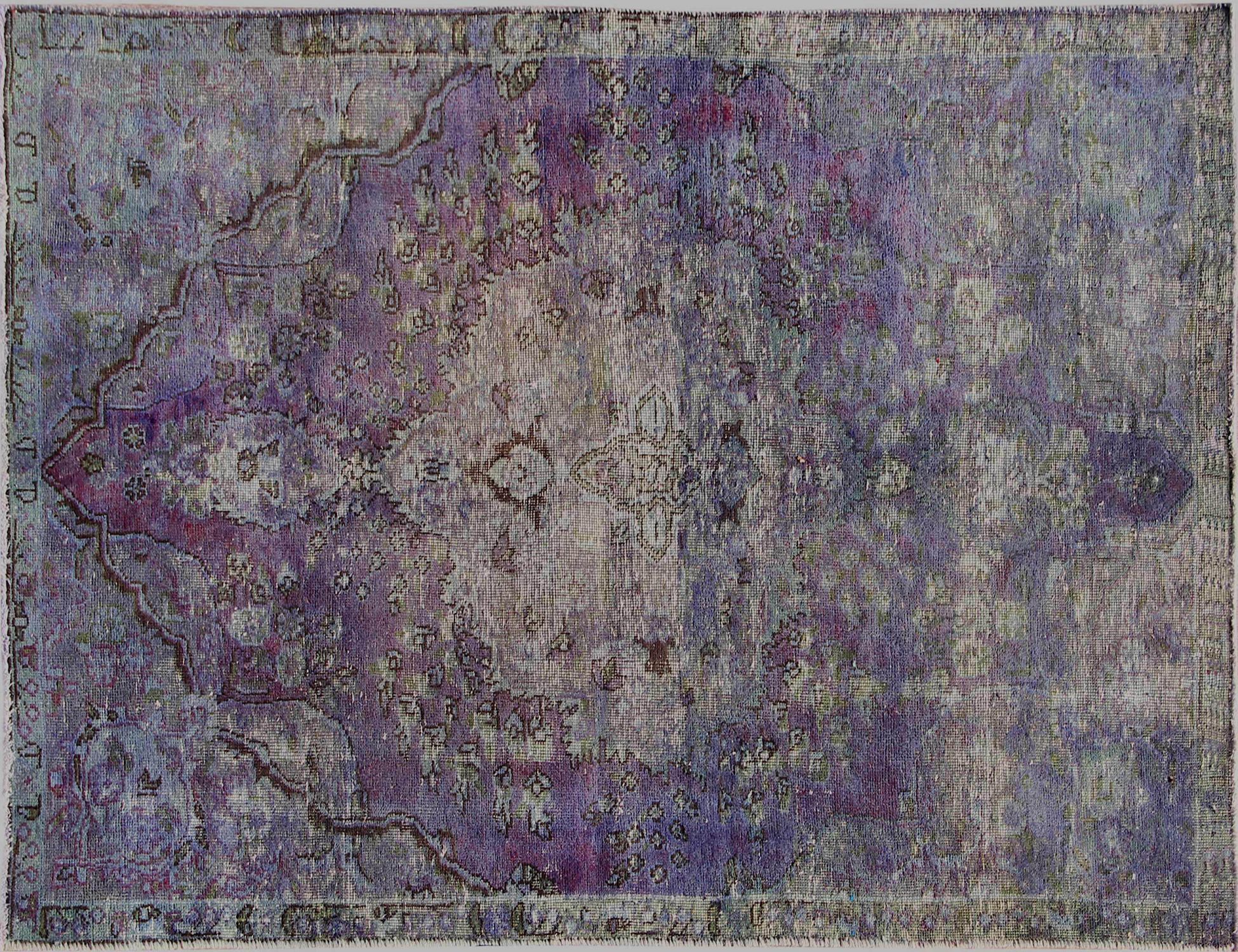 Tappeto vintage persiano  viola <br/>237 x 140 cm