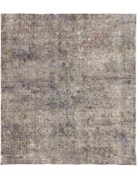 Persischer Vintage Teppich 218 x 185 grau