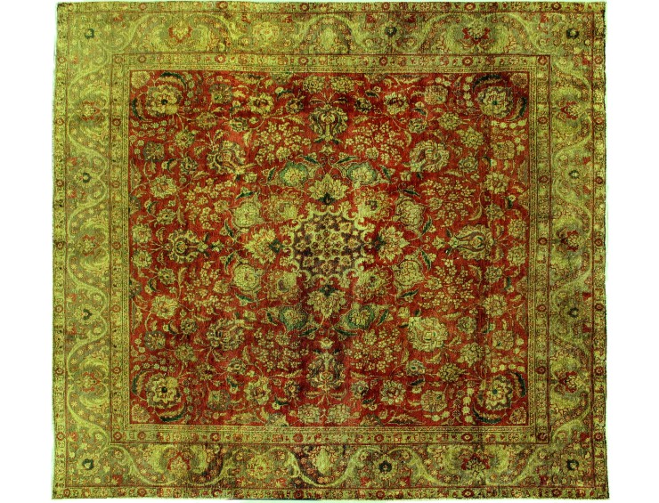 Vihreä Persia Persialaiset vintage matot  277 x 277 cm