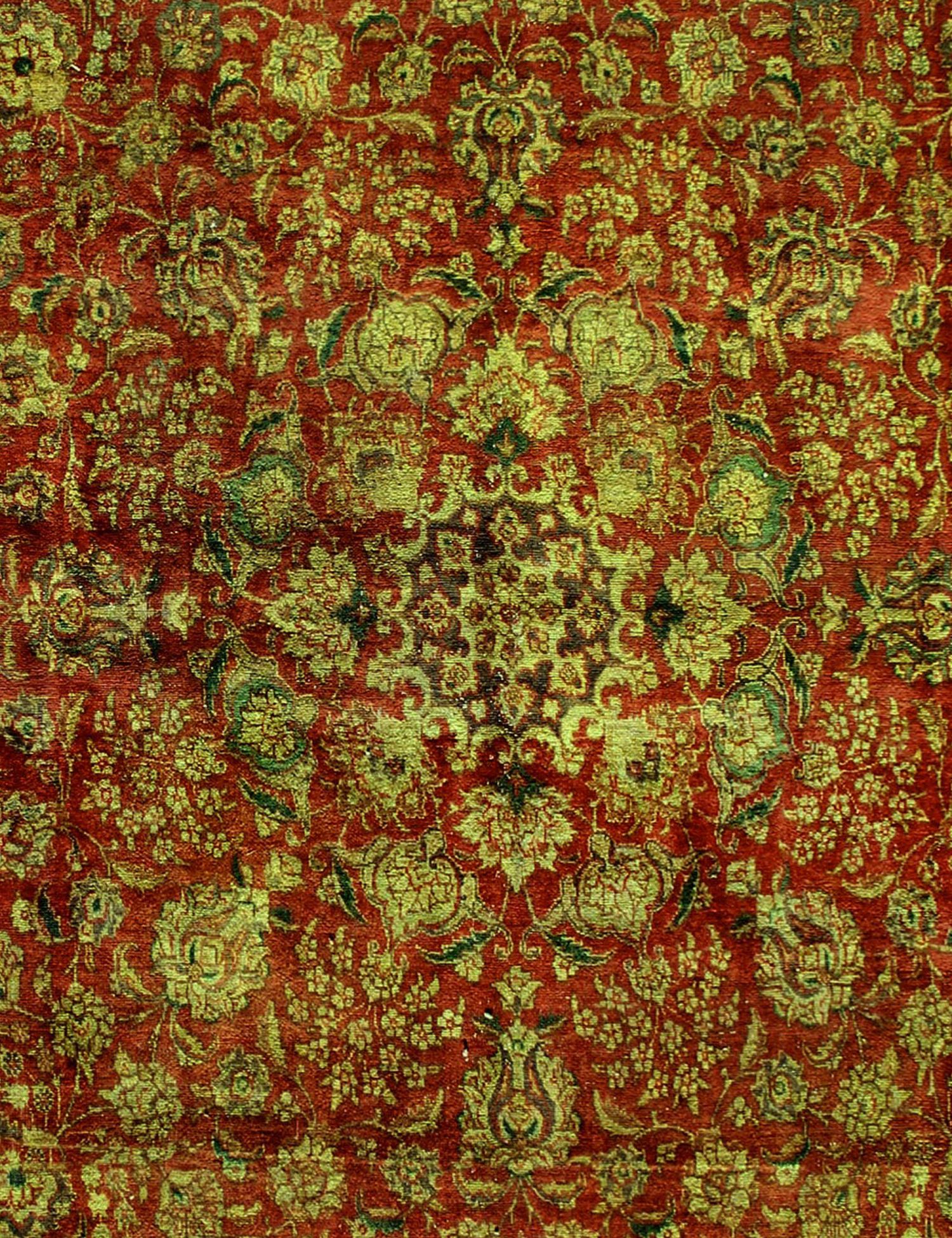Tappeto vintage persiano  verde <br/>277 x 277 cm