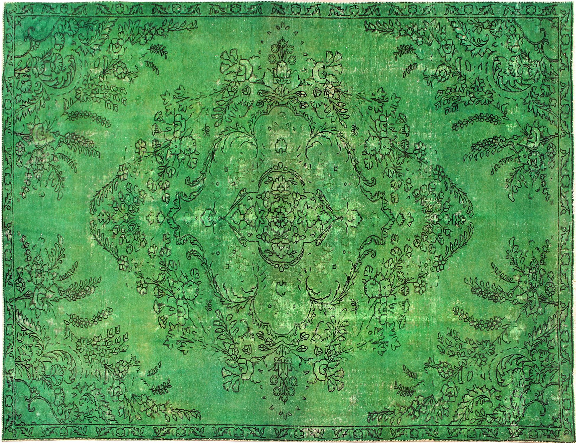 Tapis Persan vintage  vert <br/>310 x 210 cm