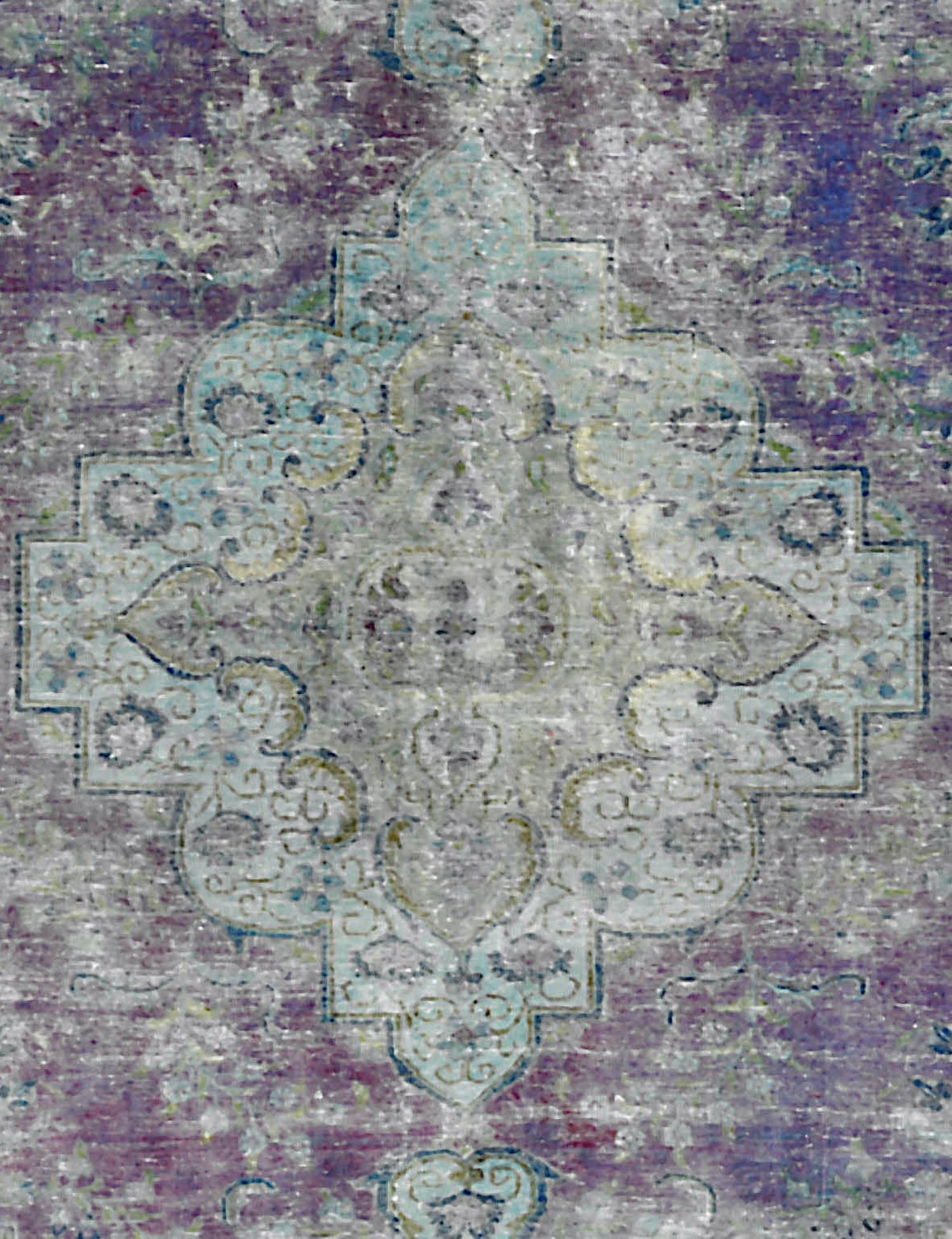 Persischer Vintage Teppich  grau <br/>295 x 194 cm