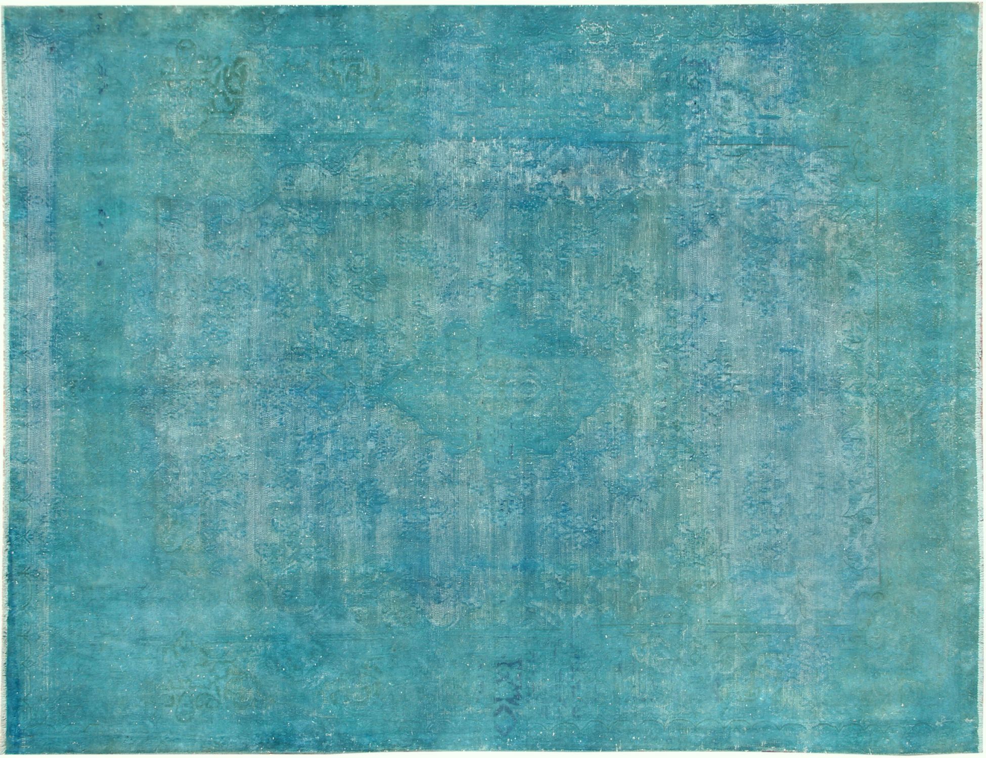 Tapis Persan vintage  turquoise <br/>298 x 211 cm