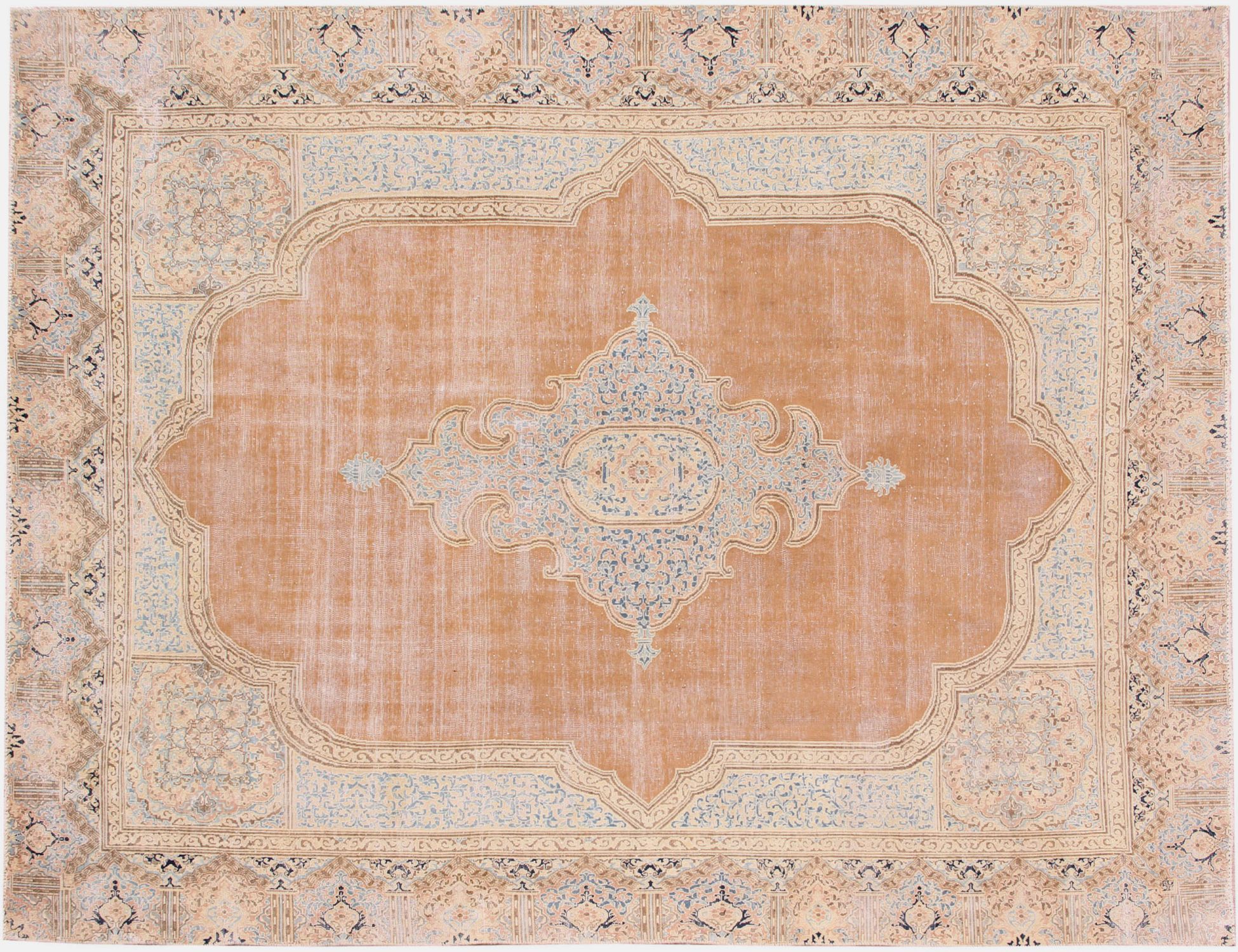 Persischer Vintage Teppich  beige <br/>351 x 246 cm