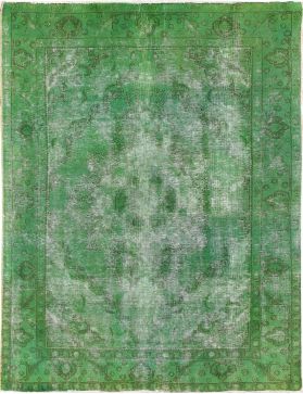 Persischer Vintage Teppich 287 x 208 grün