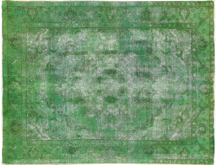 Grün Persien Persischer Vintage Teppich  287 x 208 cm