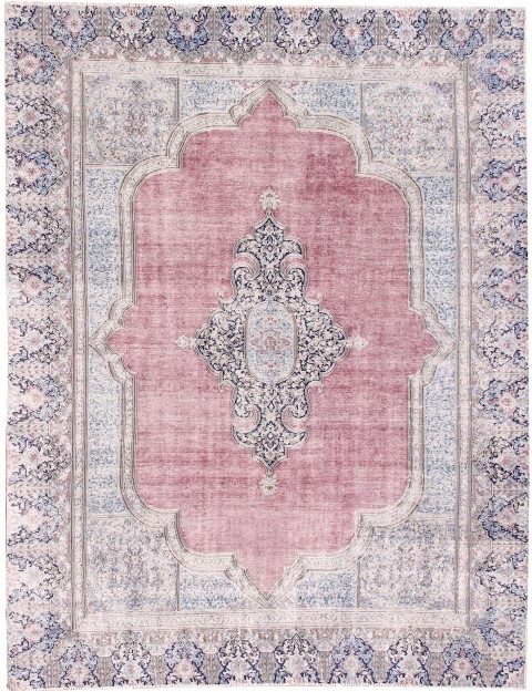 Blau Persien Persischer Vintage Teppich 398 x 270 cm
