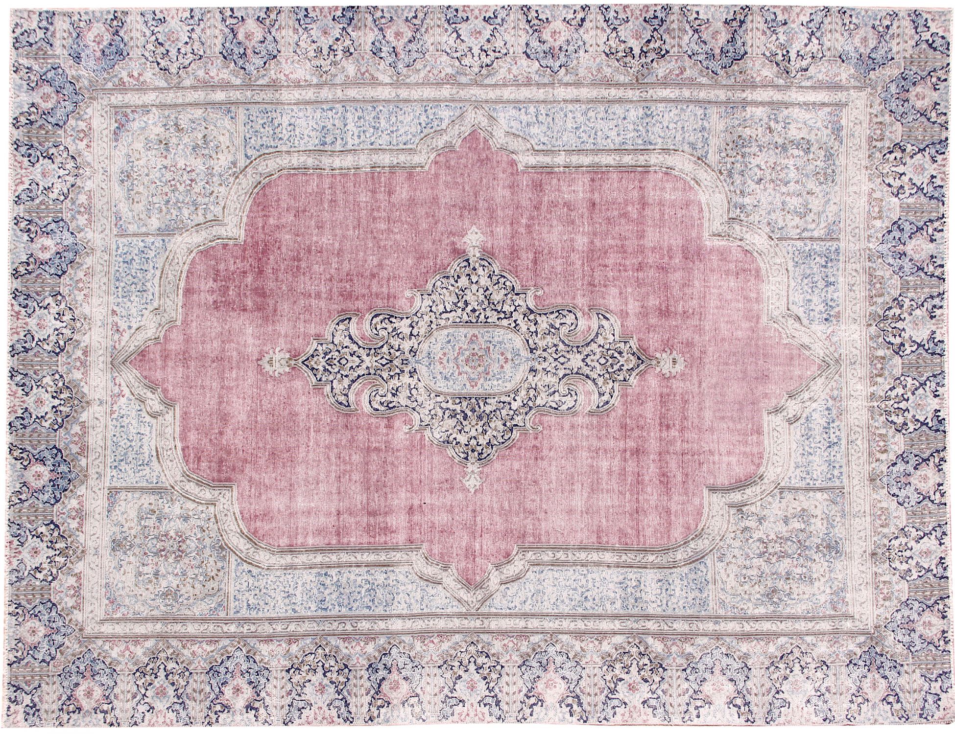 Tappeto vintage persiano  blu <br/>398 x 270 cm