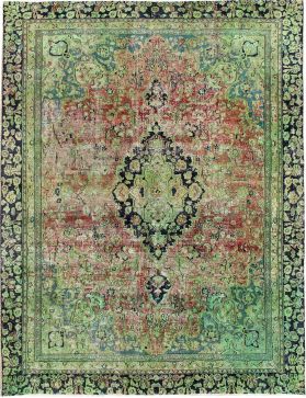 Tappeto vintage persiano 331 x 258 verde