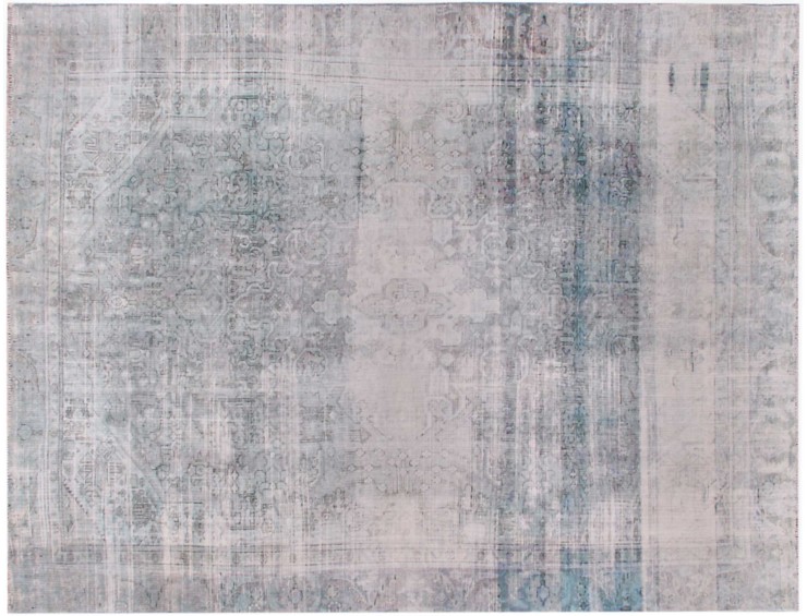 Blå Persien Persisk Vintagetæppe 356 x 262 cm