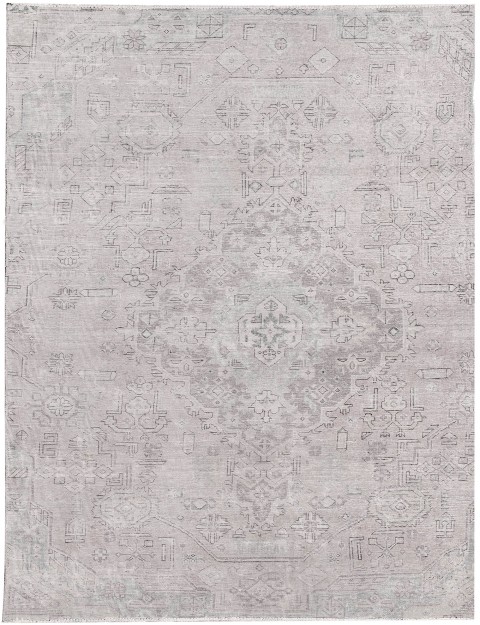 Grau Persien Persischer Vintage Teppich 280 x 170 cm
