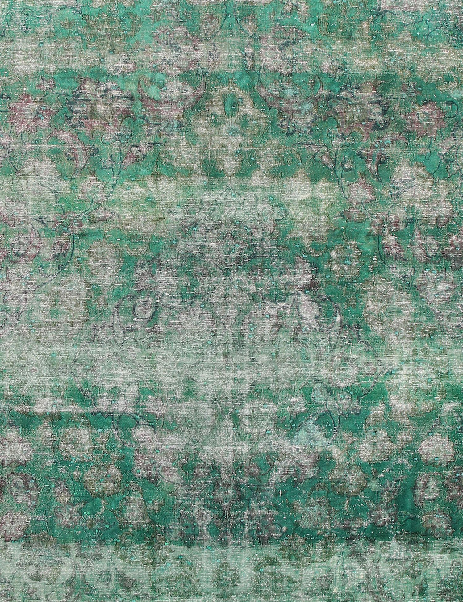 Persisk vintagetæppe  grøn <br/>220 x 205 cm