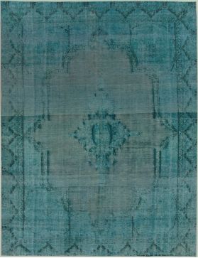 Tapis persan vintage 327 x 241 turquoise