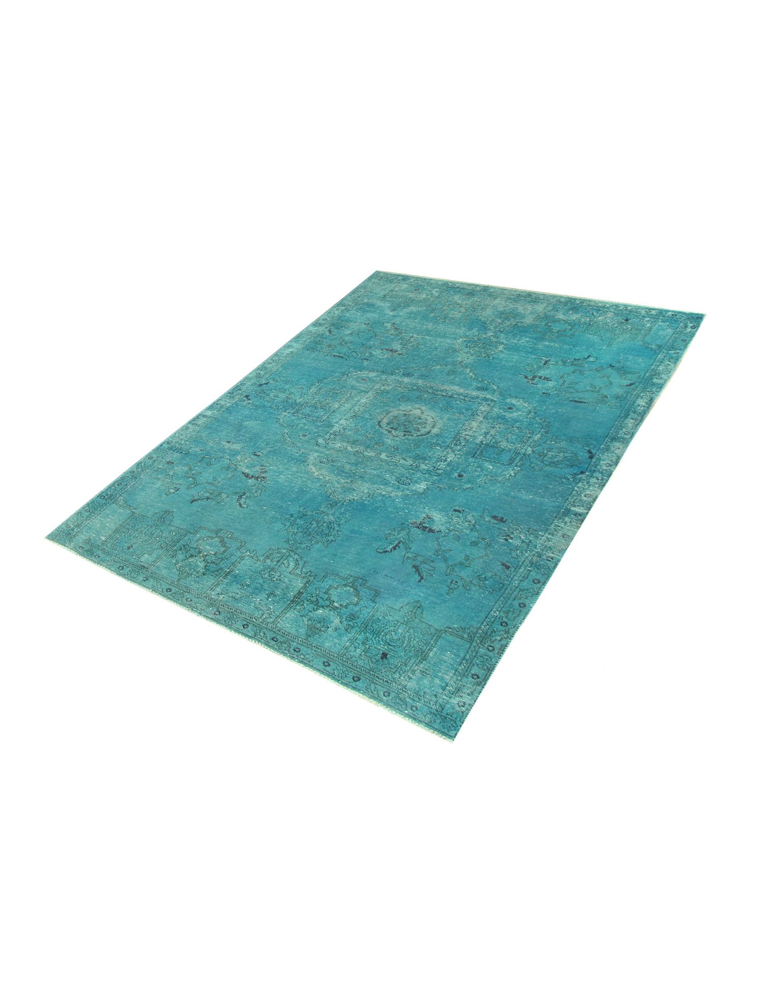 Tapis persan vintage  turquoise <br/>242 x 124 cm