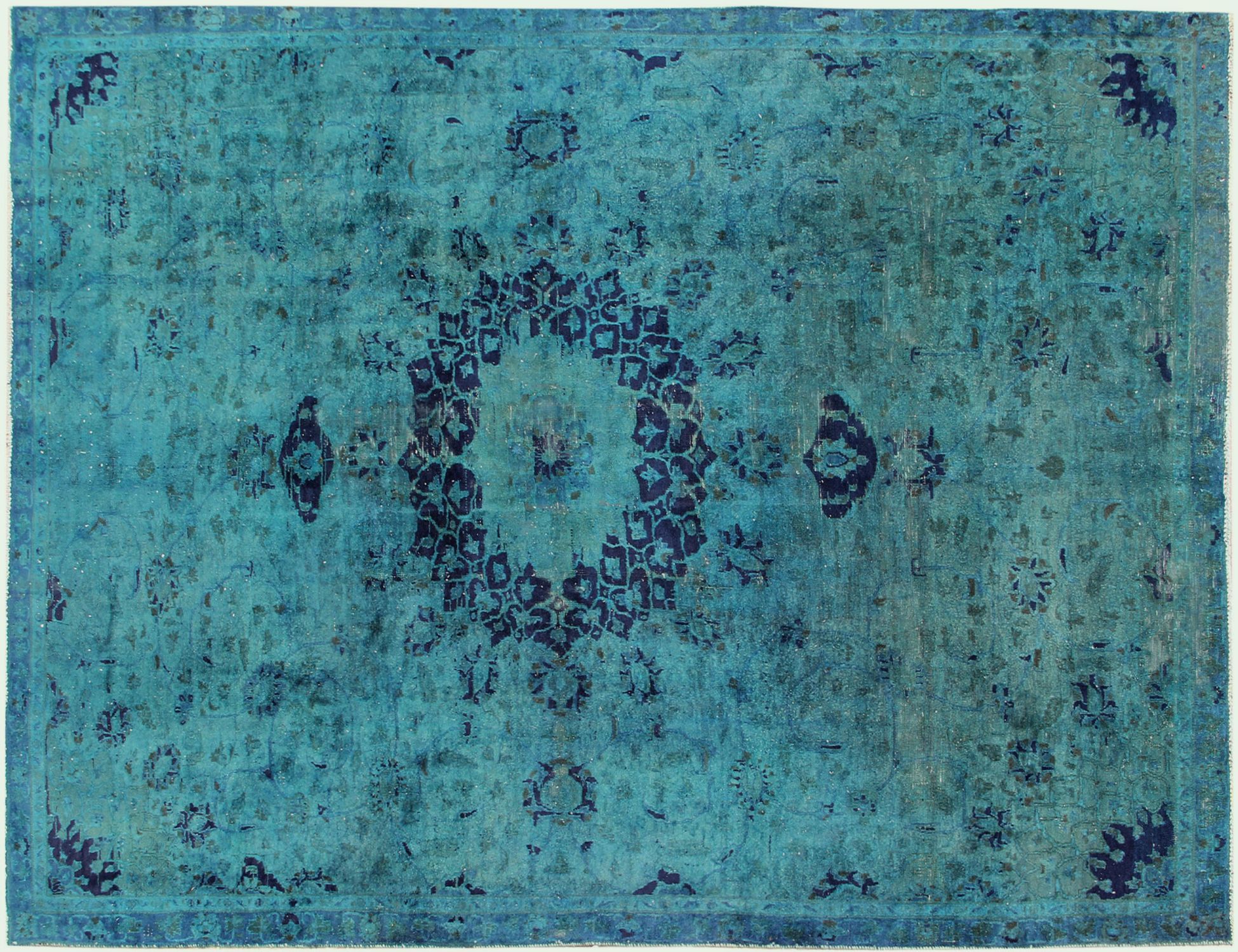 Persian vintage carpet  turkoise  <br/>310 x 220 cm