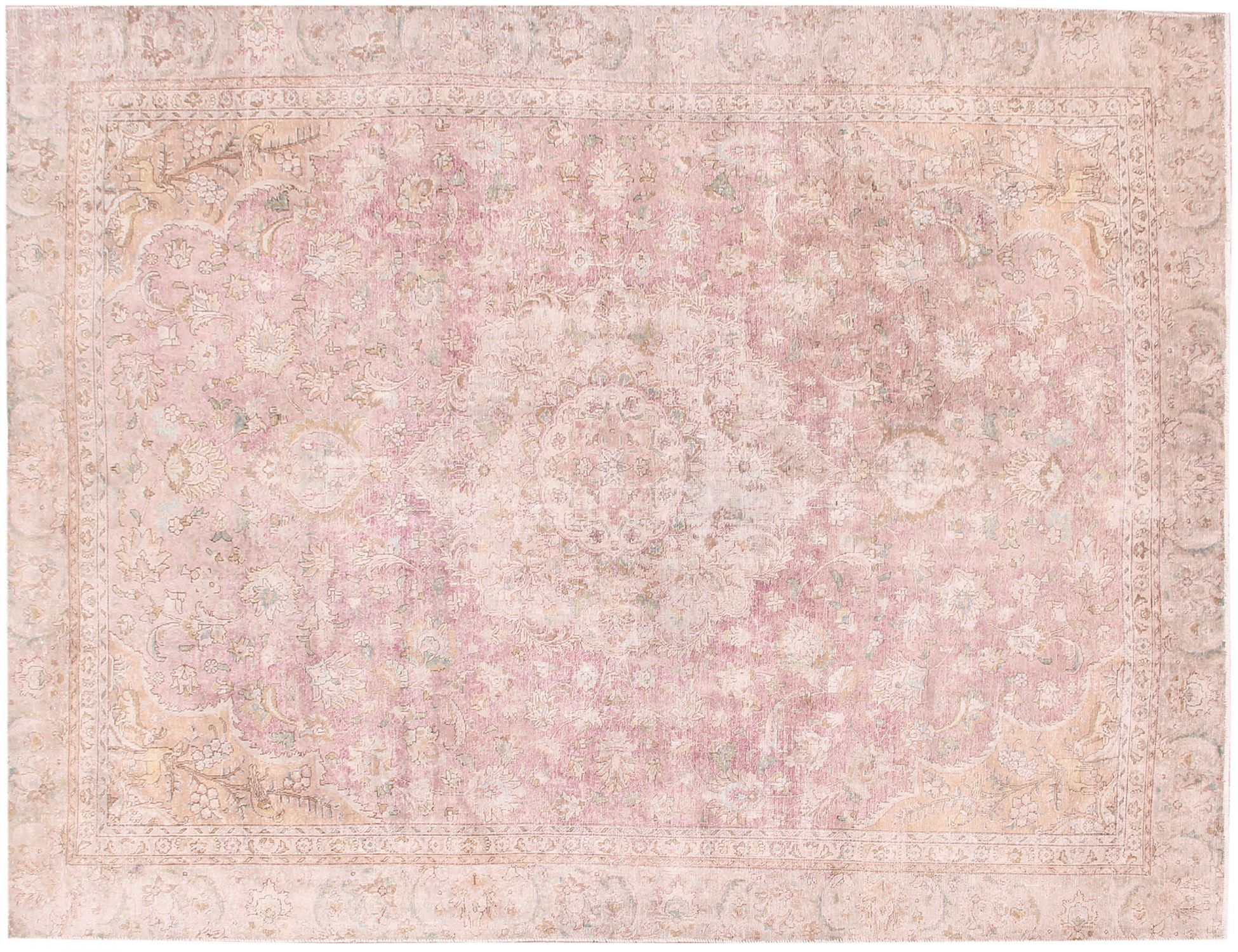 Tappeto vintage persiano  beige <br/>357 x 265 cm