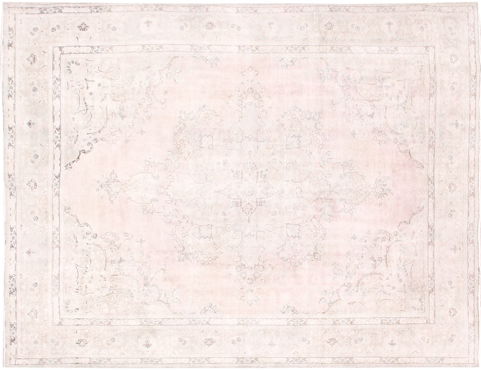 Tapis persan vintage  beige <br/>362 x 280 cm