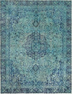 Persialaiset vintage matot 350 x 242 turkoosi