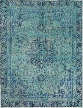 Tappeto vintage persiano 350 x 242 turchese