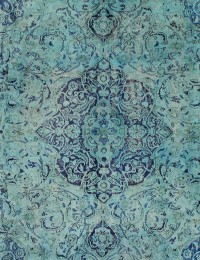 Turquoise Persan Tapis persan vintage 350 x 242 cm - view 4
