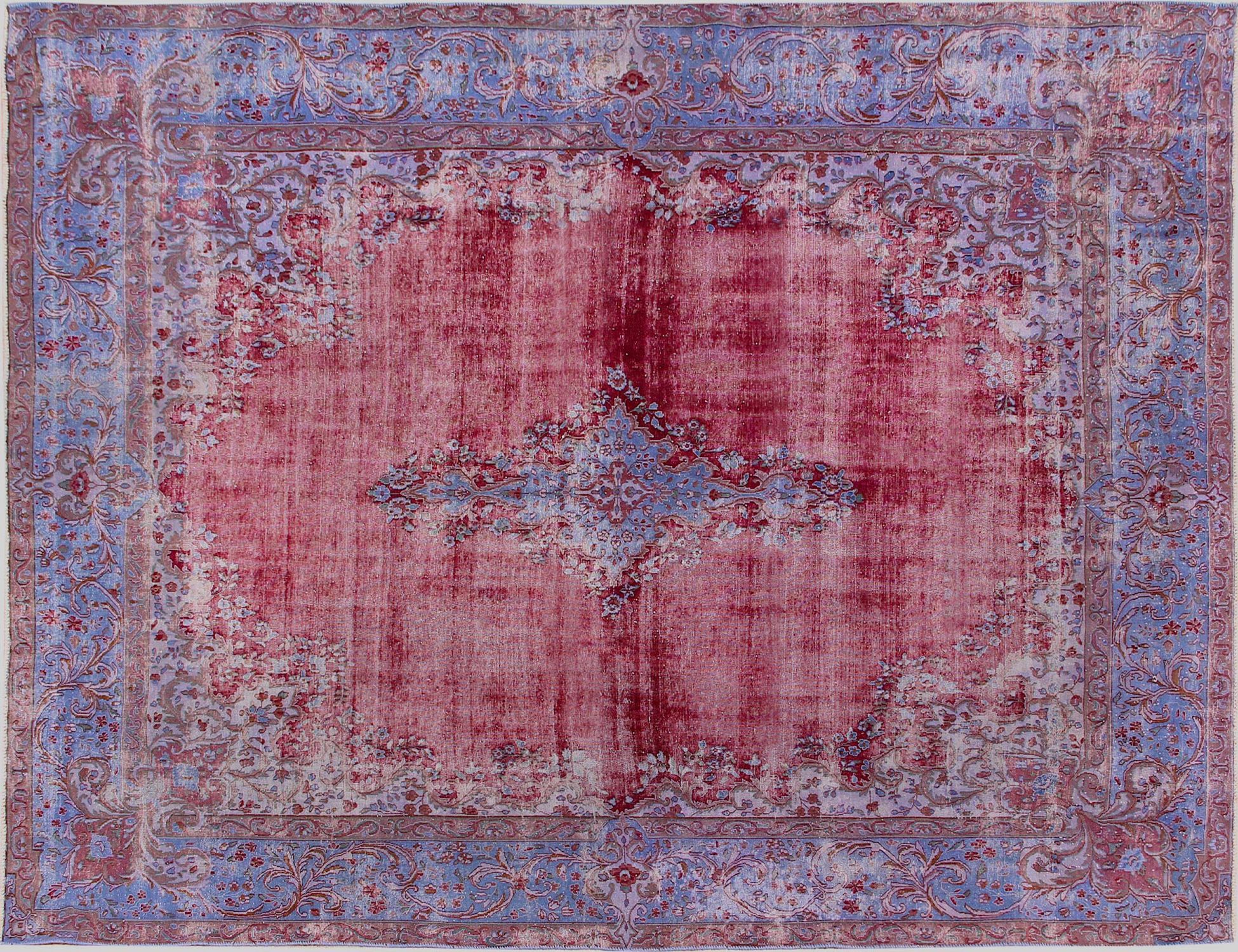 Persisk vintagetæppe  blå <br/>356 x 264 cm