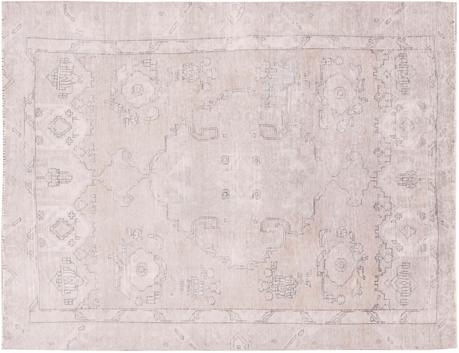Persisk vintagetæppe  beige <br/>246 x 172 cm