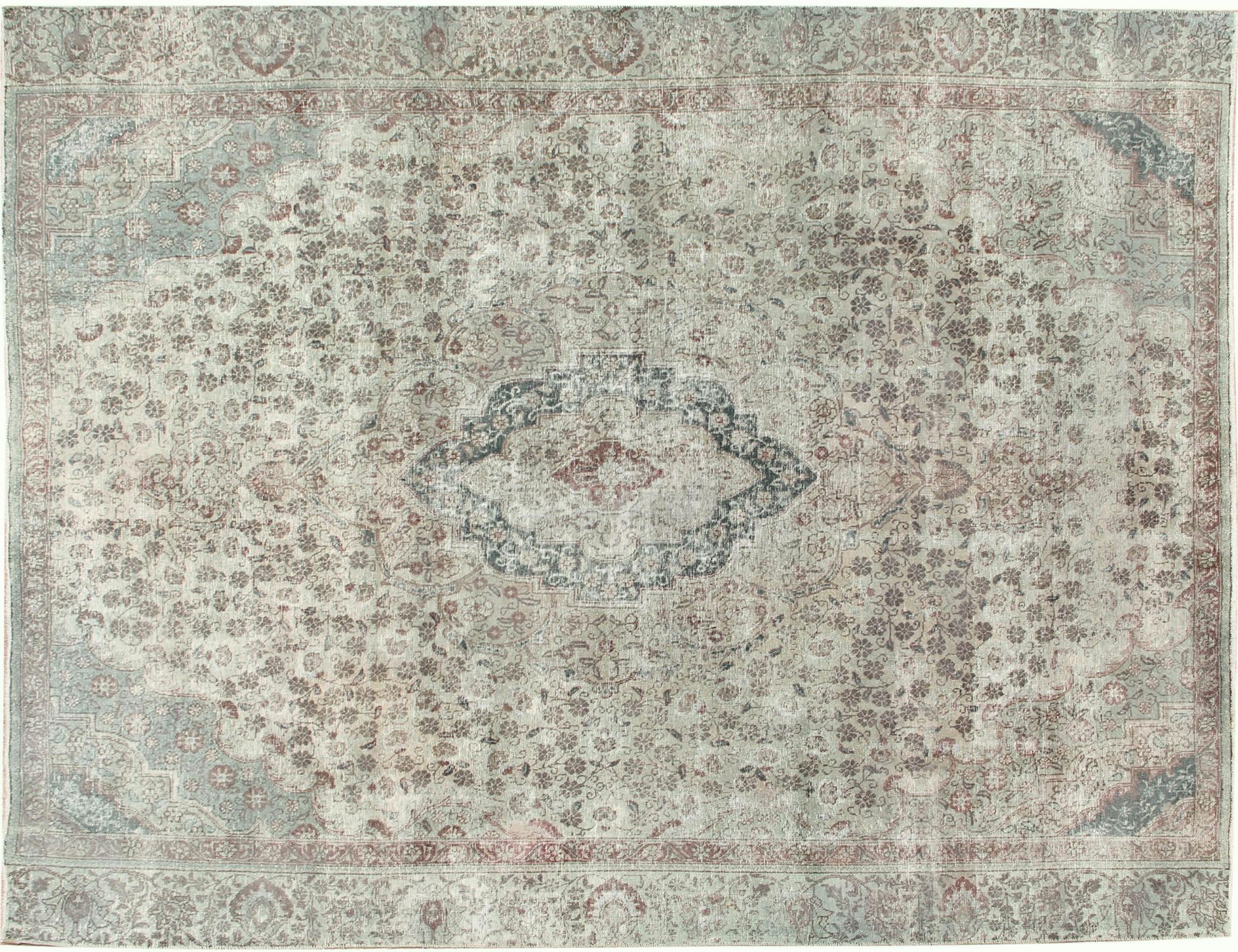 Persian vintage carpet  green  <br/>330 x 260 cm