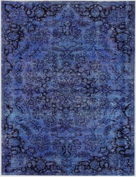 Tappeto vintage persiano 308 x 196 blu