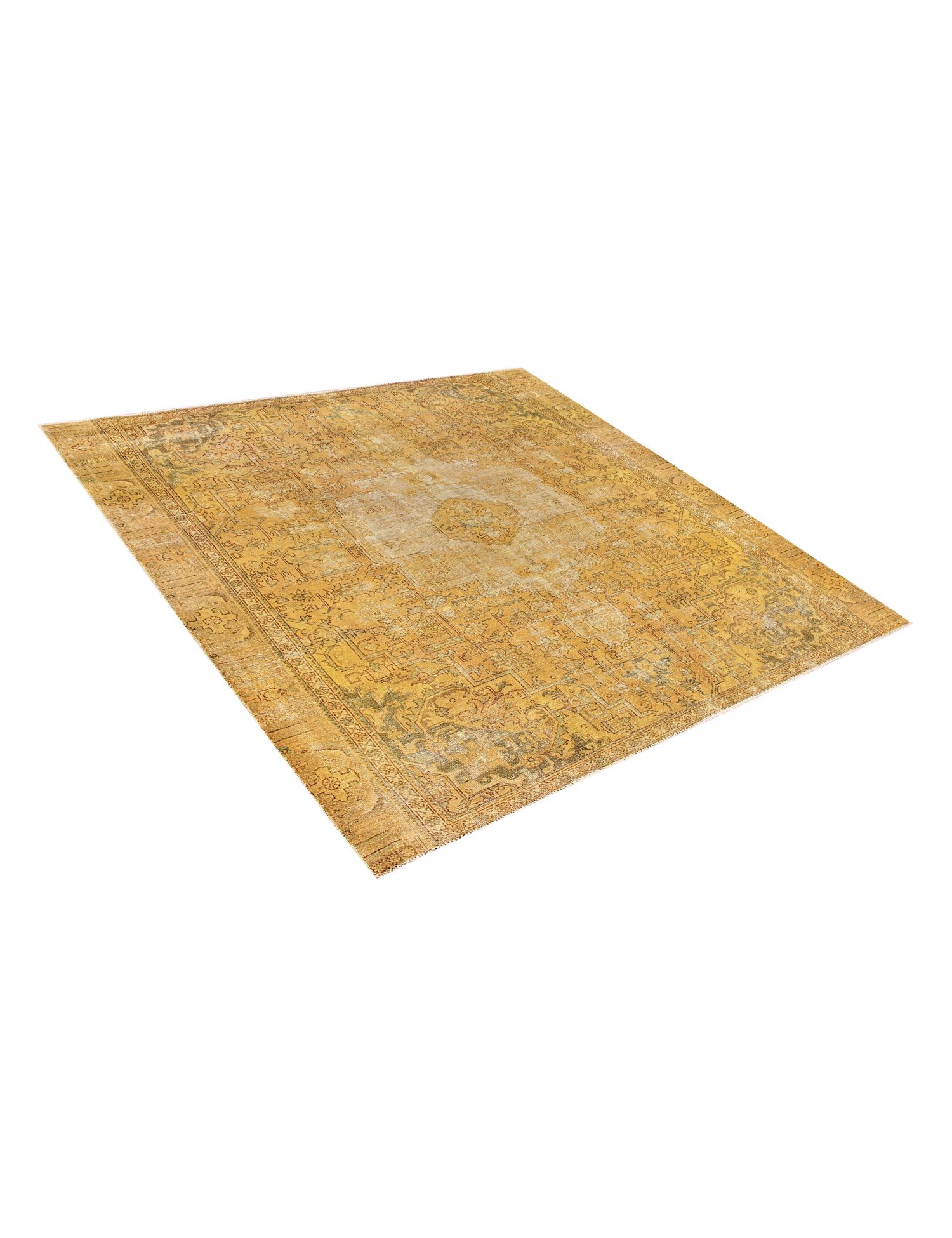 Tapis persan vintage  jaune <br/>313 x 270 cm