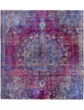 Tapis persan vintage 277 x 226 bleu