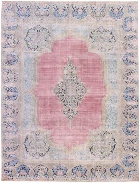 Perzisch vintage tapijt 413 x 283 blauw