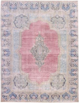 Tapis persan vintage 413 x 283 bleu