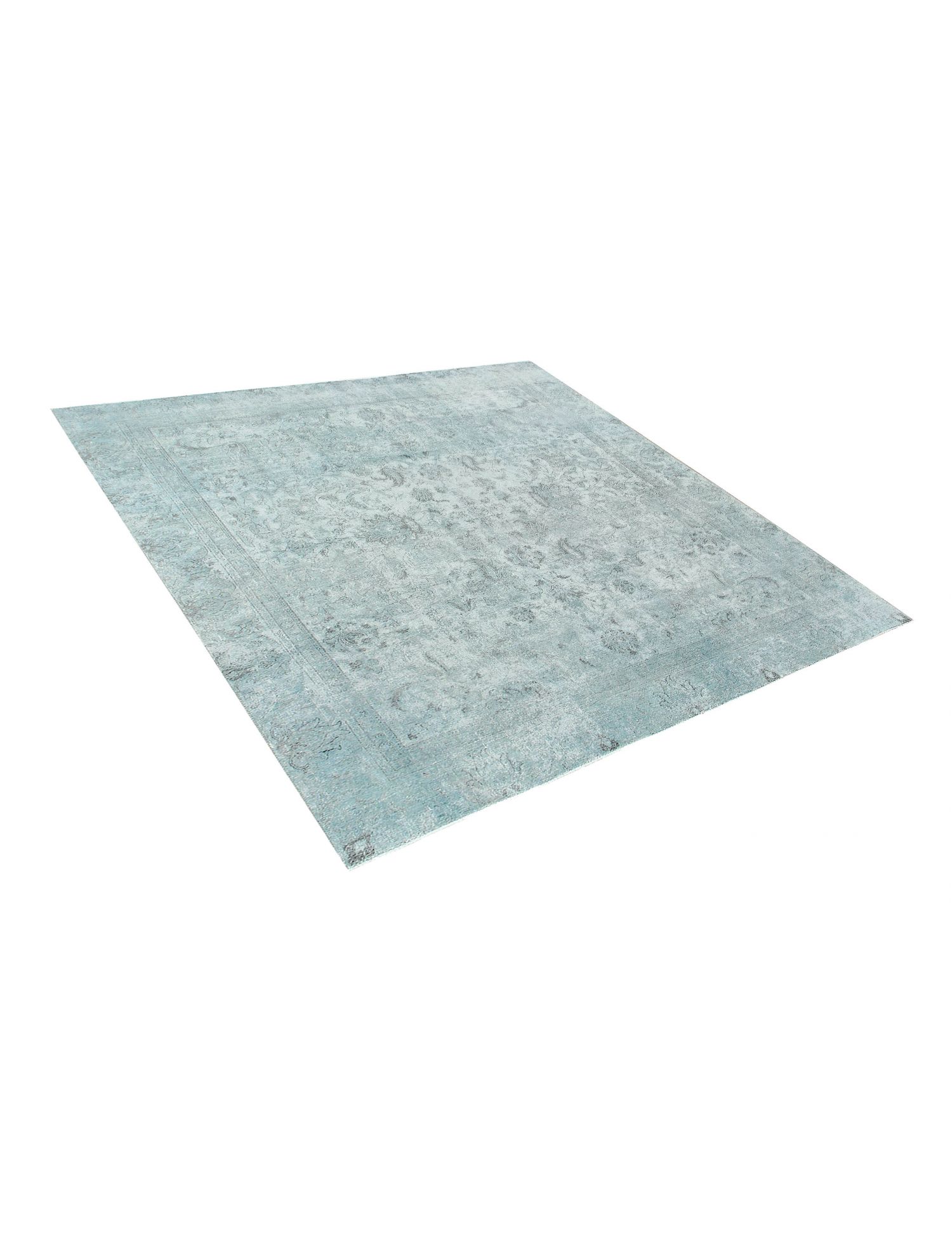Quadrat  vintage teppich  blau <br/>293 x 269 cm